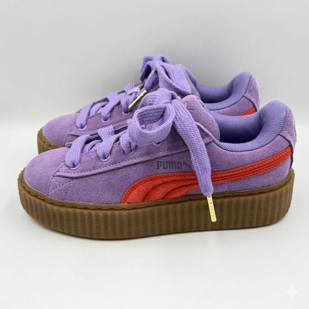 Puma Fenty Creeper Phatty Women 6.5 Purple Rihanna Suede Platform 399332-03 *NEW